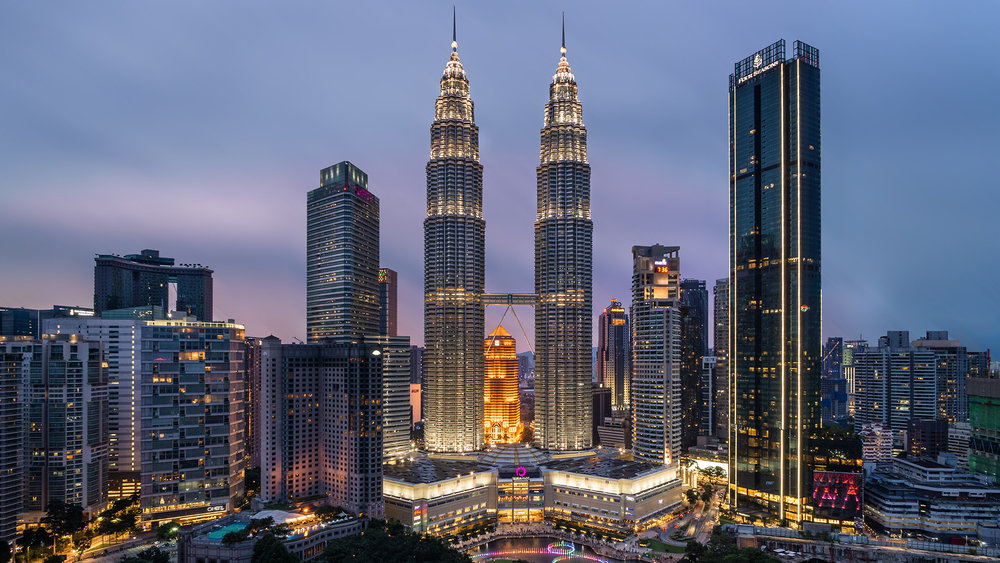 The Petronas Towers are the symbol of Kuala Lumpur