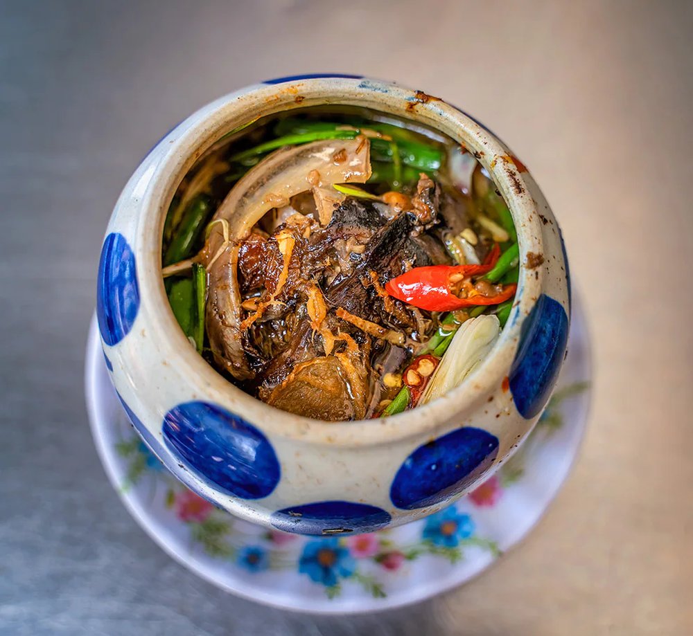 Phu Yen cuisine is famous for its delicious tuna-based dishes, especially the iconic tuna eye
