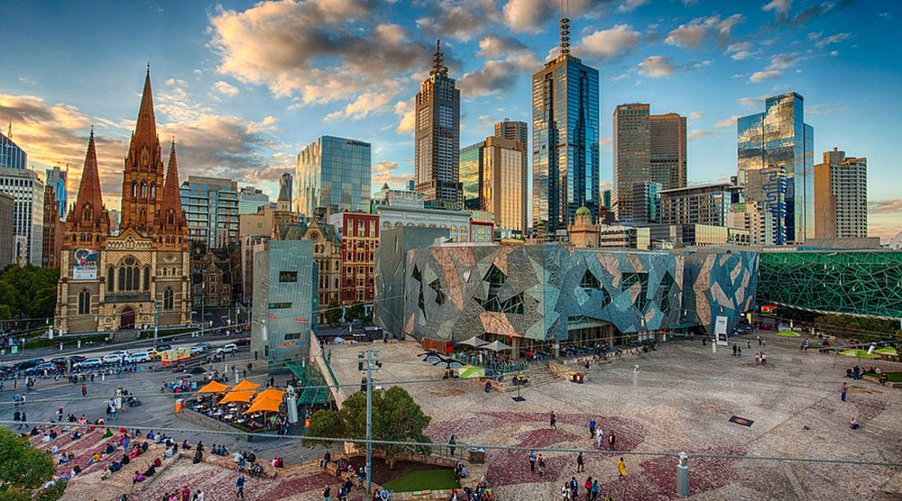 Federation Square - A dynamic cultural precinct where modern architecture meets historic landmarks.