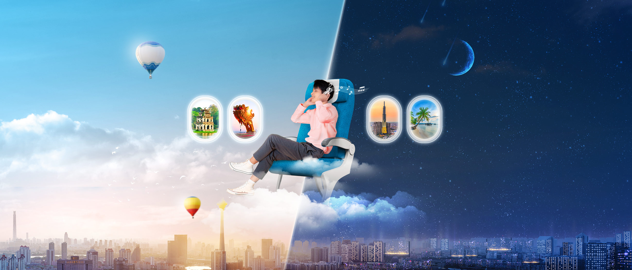 Ưu đãi sáng sớm, tối muộn cùng Vietnam Airlines