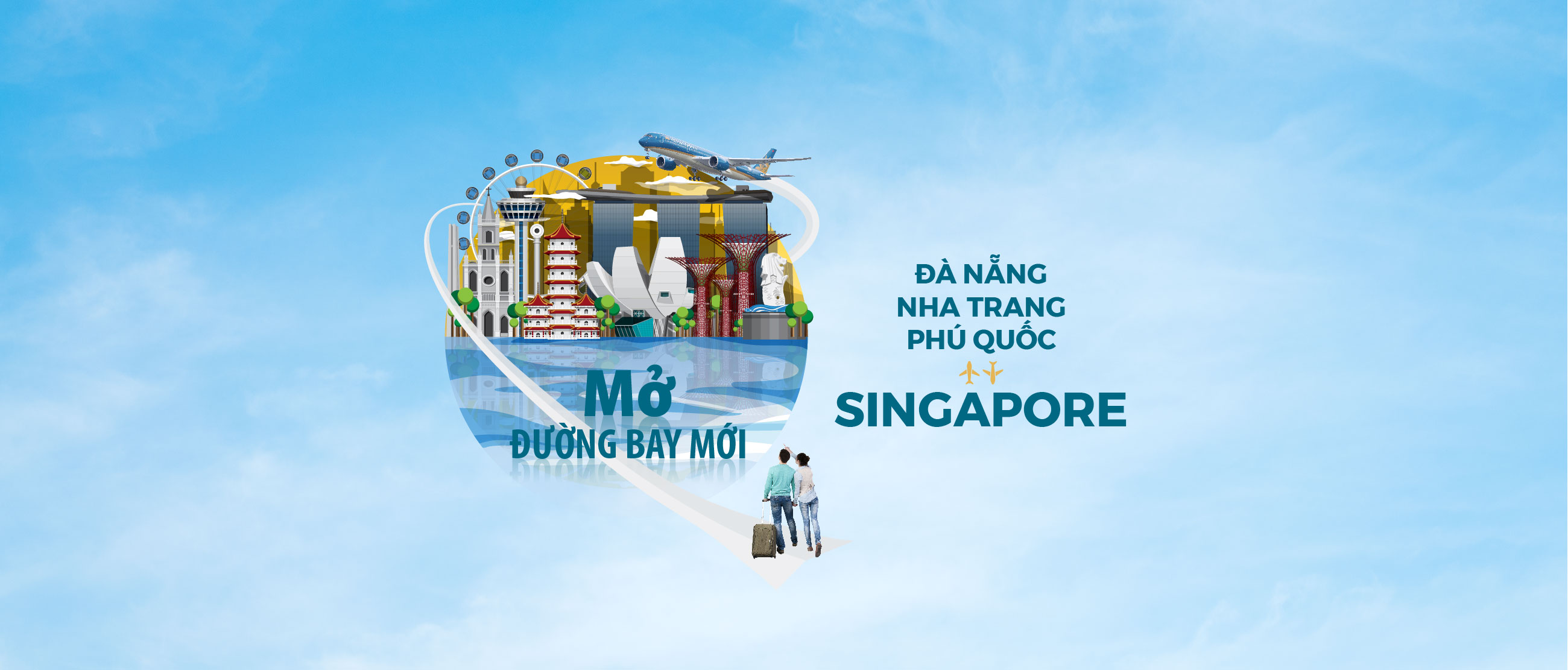 KHAI TRƯƠNG ĐƯỜNG BAY MỚI GIỮA VIỆT NAM VÀ SINGAPORE