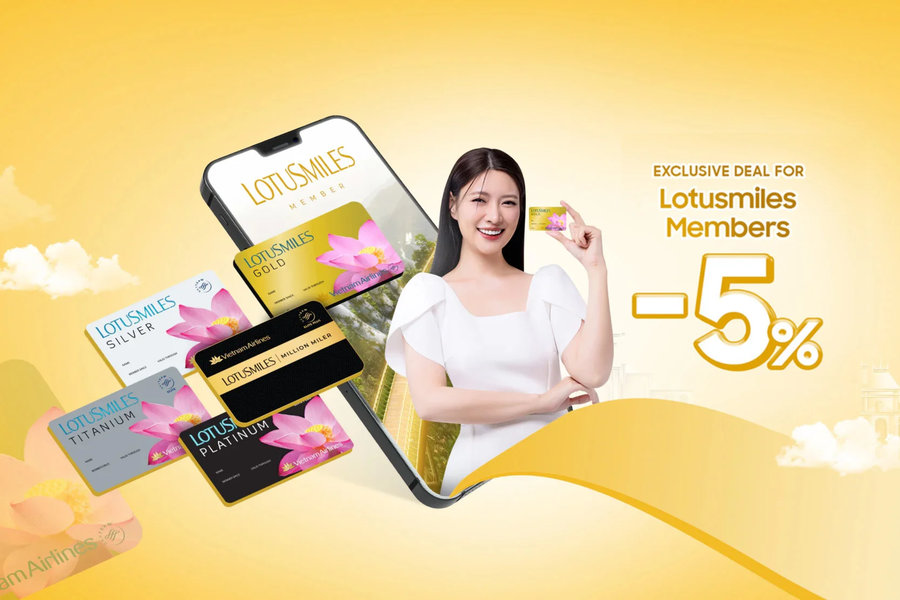 Passengers booking cheap flights to San Francisco with Vietnam Airlines will receive valuable incentives from programs such as the Golden Lotus Membership.