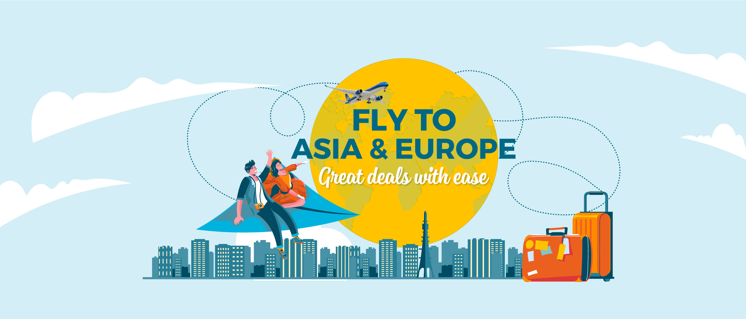Fly to Asia and Europe with Vietnam Airlines
