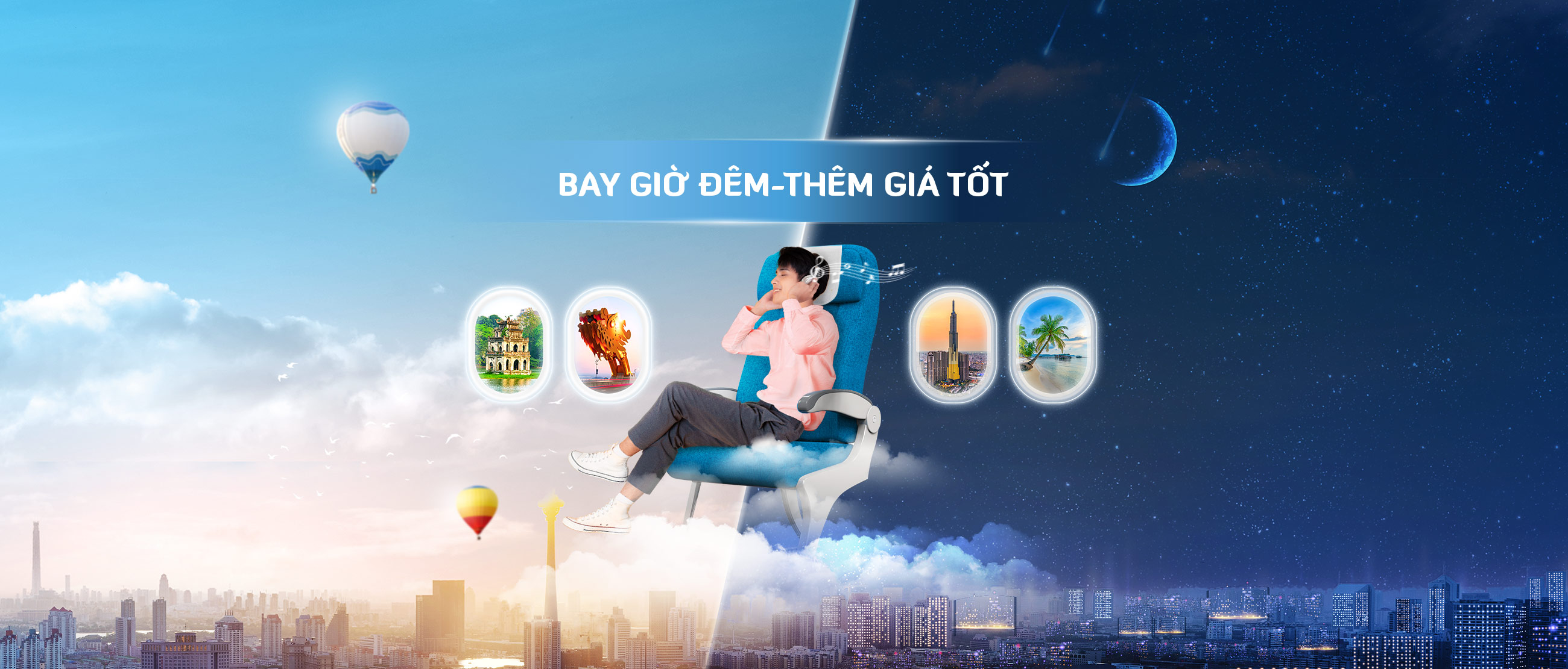 Ưu đãi sáng sớm, tối muộn cùng Vietnam Airlines