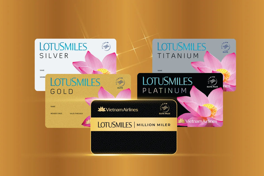 Depending on the card level, you can receive many preferential privileges as a Golden Lotus member of Vietnam Airlines