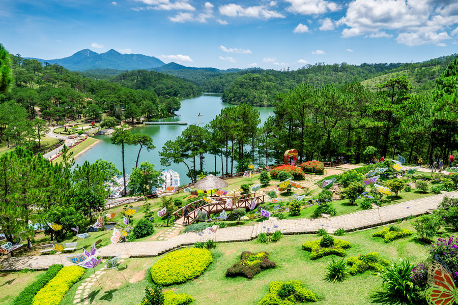 Valley of Love - A romantic spot in Da Lat with flower gardens and scenic lake views.
