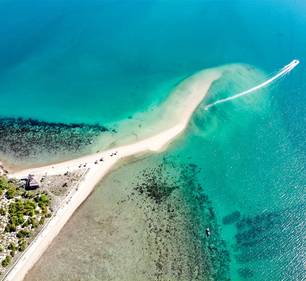 Nha Trang Bay is famous for its crystal-clear waters