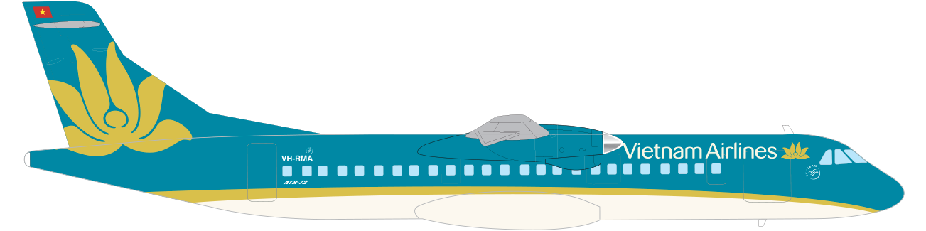 [FS9/FSX] Flight one ATR-72 Vietnam Airlines new livery ATR72