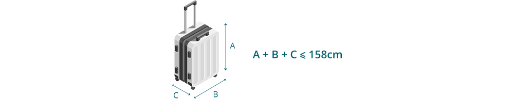 Size of VNA prepaid baggage.