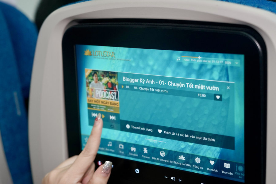 From movies to music, unwind with a wide range of in-flight entertainment options on board