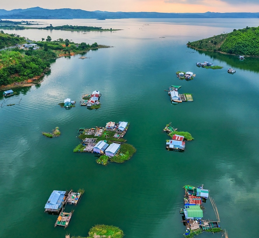 Khung cảnh thơ mộng và đầy lãng mạn của một vùng sông nước Buôn Ma Thuột 