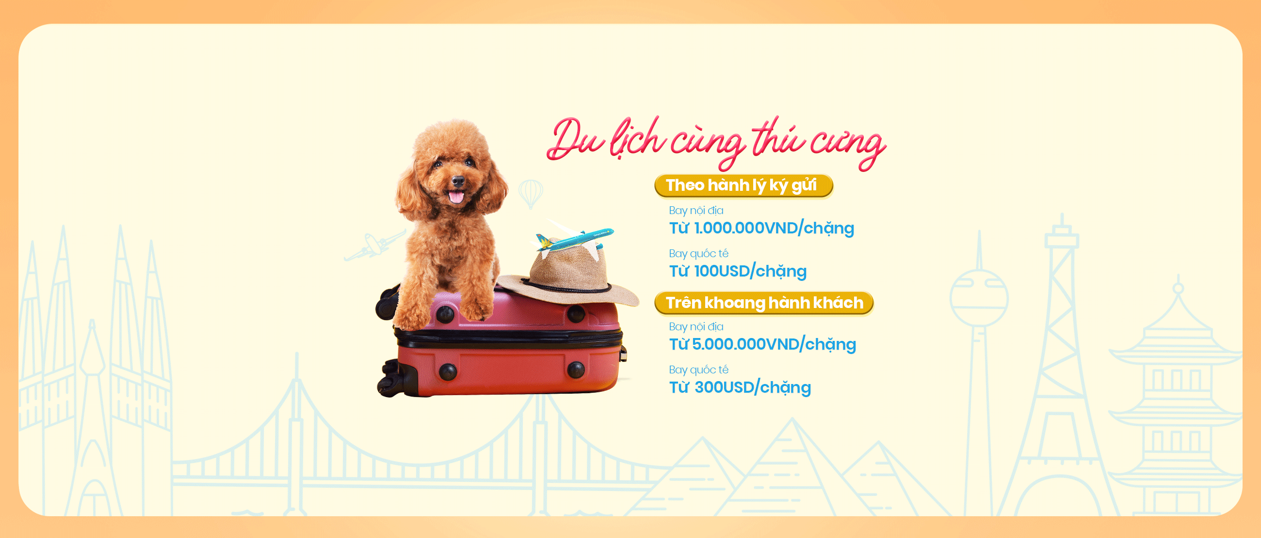 Du lịch cùng thú cưng