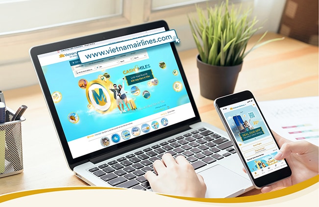 Mua vé máy bay online giúp Quý khách cơ hội nhận nhiều ưu đãi từ Vietnam Airlines và các đối tác khác