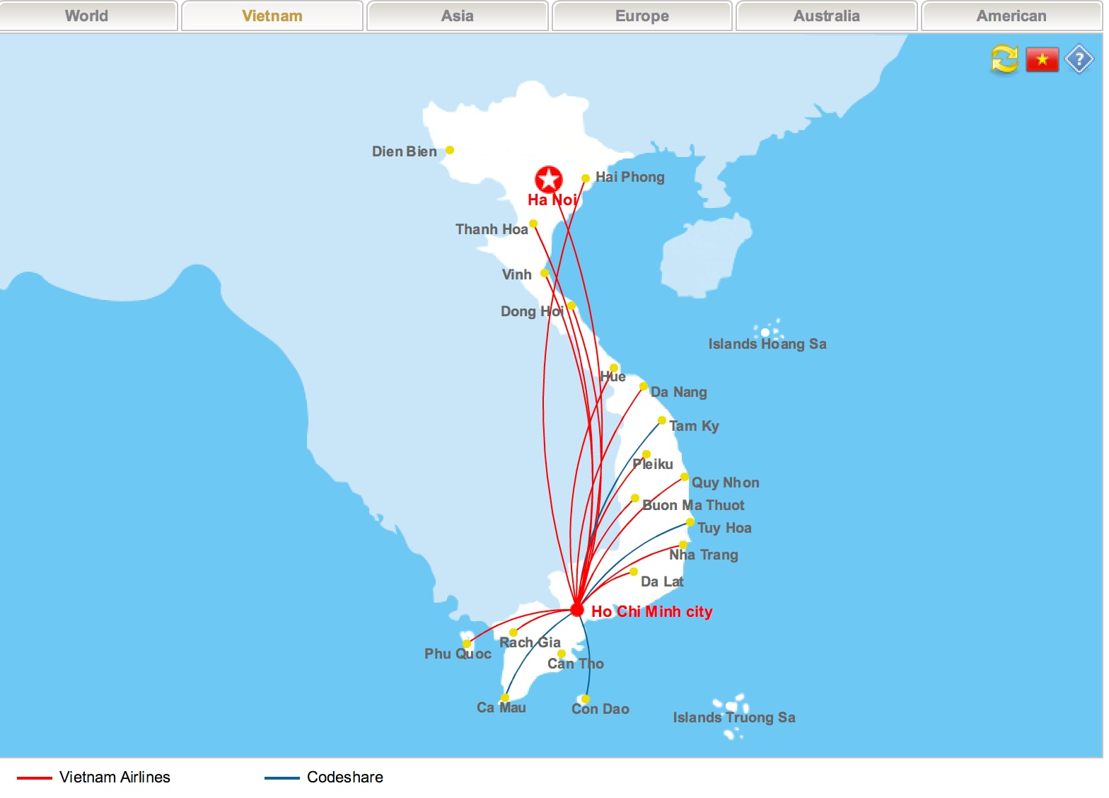 round trip flights to vietnam
