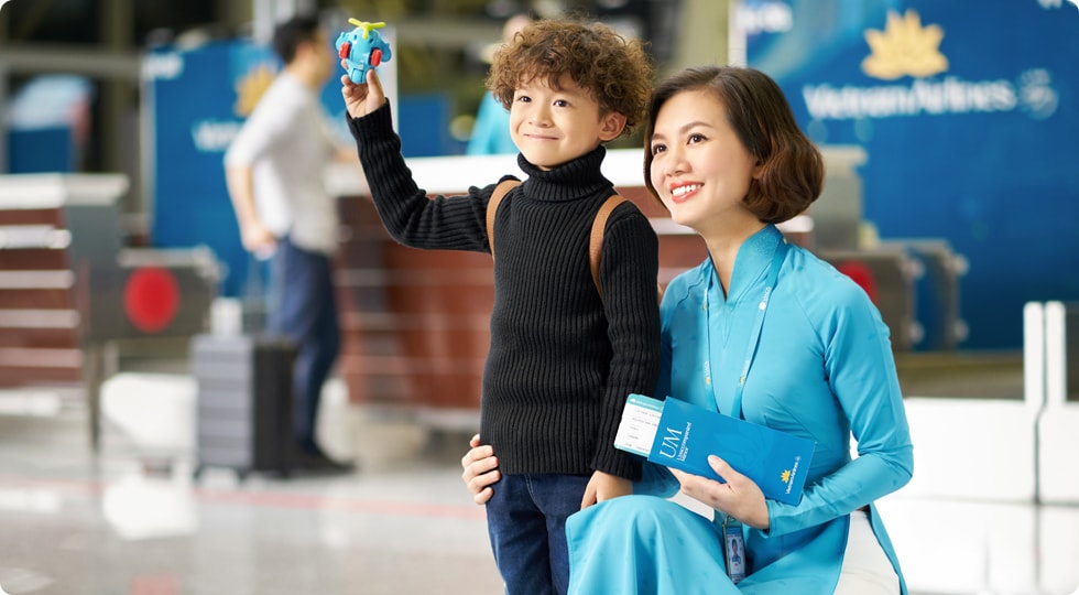 Đội ngũ nhân viên từ Vietnam Airlines chuyên nghiệp