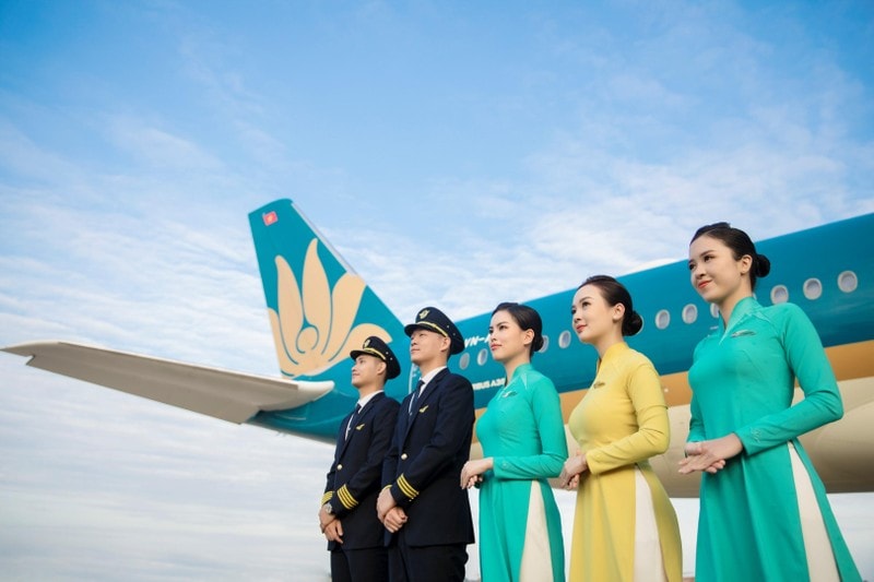 Đội ngũ nhân viên của Vietnam Airlines có trình độ cao, chuyện nghiệp và tận tình