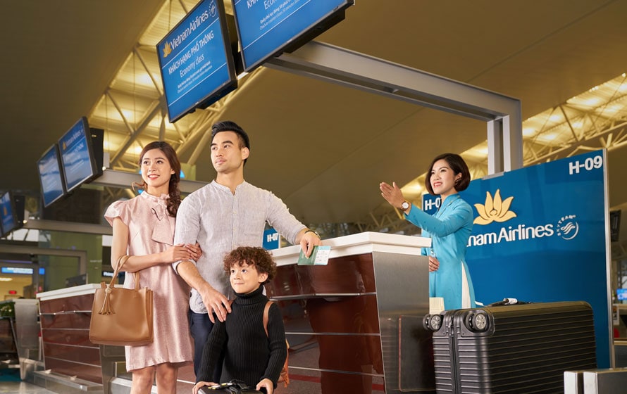 Quý khách có thể đặt vé máy bay trực tiếp thông qua đại lý của Vietnam Airlines
