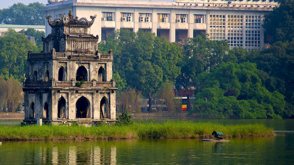 Hoan Kiem Lake is the heart of Hanoi, where travelers can embrace the city’s calm energy amidst the Old Quarter