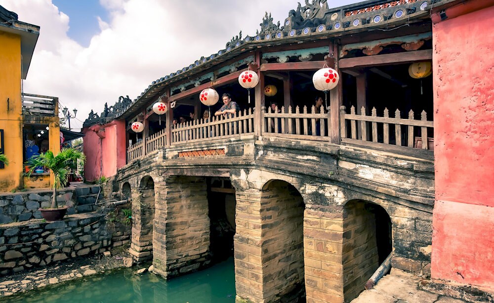 The Japanese Covered Bridge is Hoi An’s iconic structure, symbolizing its old merchant ties with Japan
