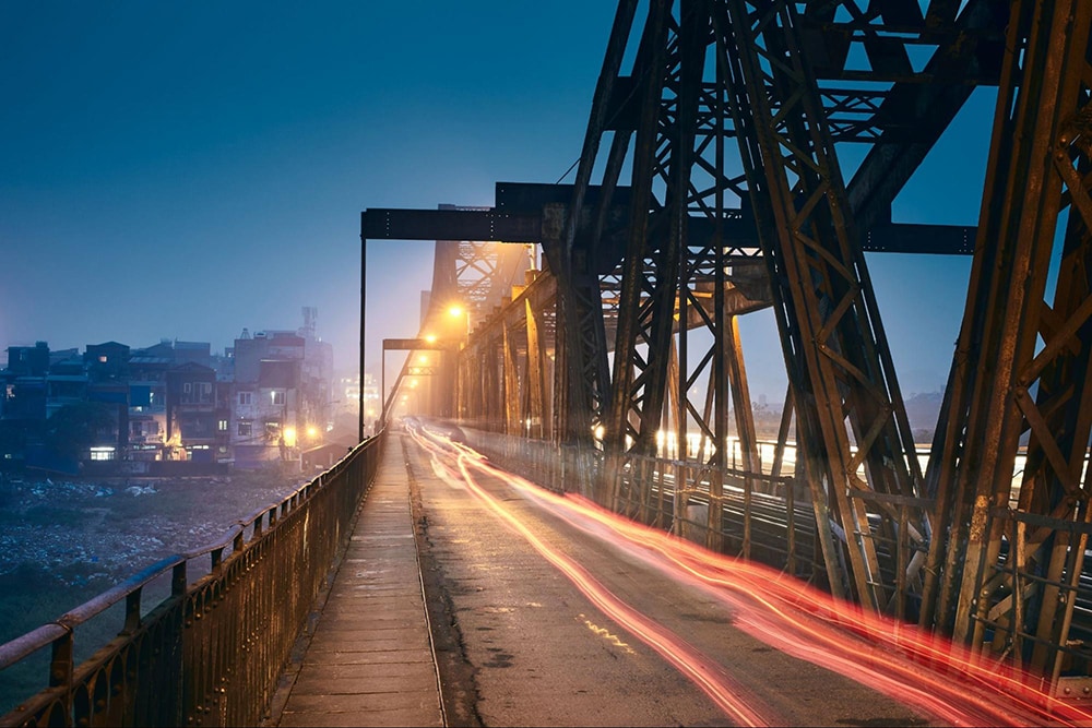 Long Bien Bridge is known as a historical witness of Hanoi over the past 100 years